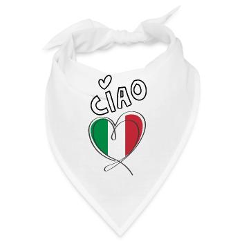 Ciao Italia - Bandana - Weiß - Vorne