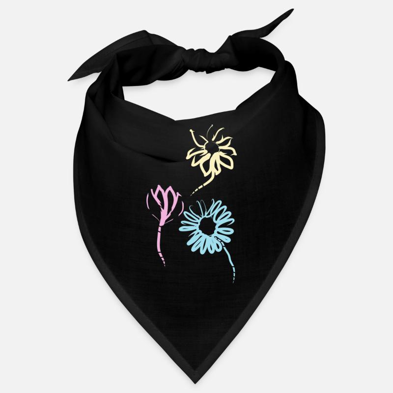 Bunte Blumen der Freundschaft Bandana