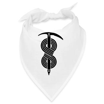 Eispickel Seil - Bandana - Weiß - Vorne