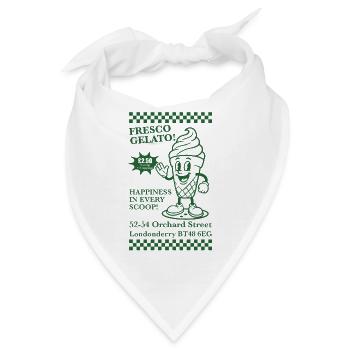 FRESCO-GELATO Maskottchen - Bandana - Weiß - Vorne