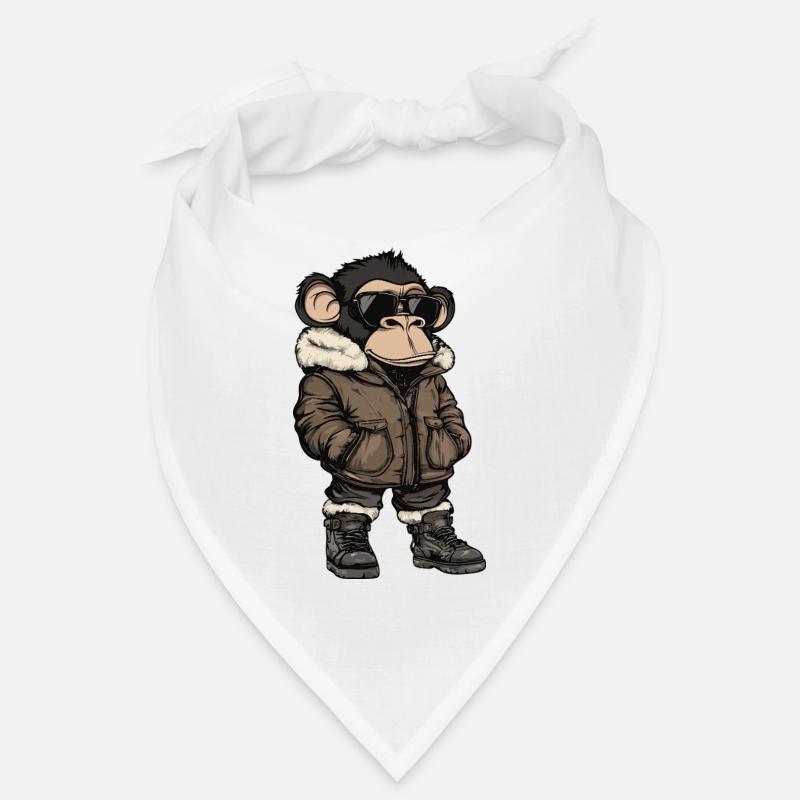 Monkey Cool Winter Bandana
