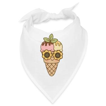 Eis - Bandana - Weiß - Vorne