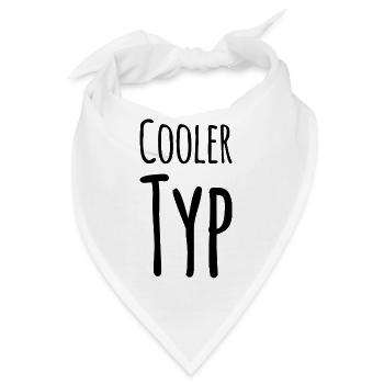 So sieht ein cooler Typ aus - Bandana - Weiß - Vorne