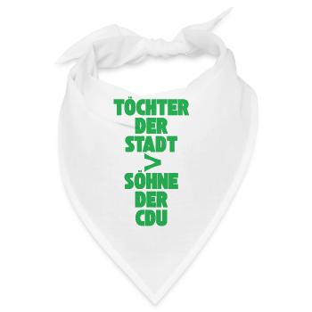 Töchter der Stadt > Söhne der CDU - Bandana - Weiß - Vorne