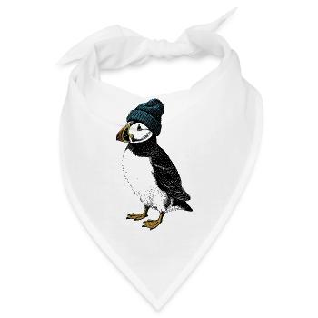 Winter Puffin - Bandana - Weiß - Vorne