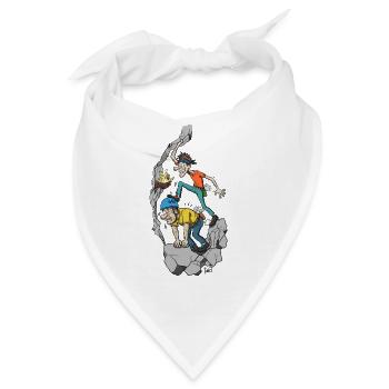 Climbing on Helmet - Bandana - Weiß - Vorne