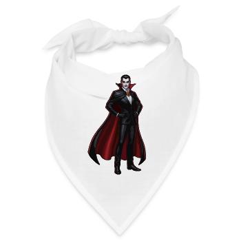 Dracula-Stil Frost mit rotem Cape-Cosplay - Bandana - Weiß - Vorne