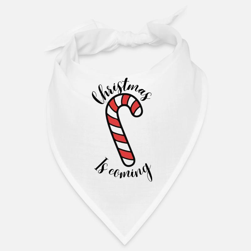 Candy Canes Illustration Bandana