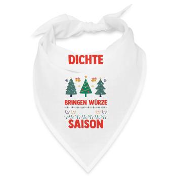 Weihnachtsmann Fichten Weihnachtsbaum Weihnachten - Bandana - Weiß - Vorne