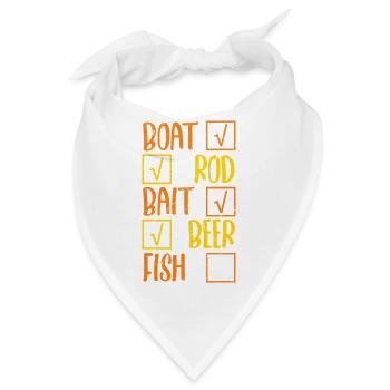 Angler Fischer Angeln Sportfischer - Bandana - Weiß - Vorne