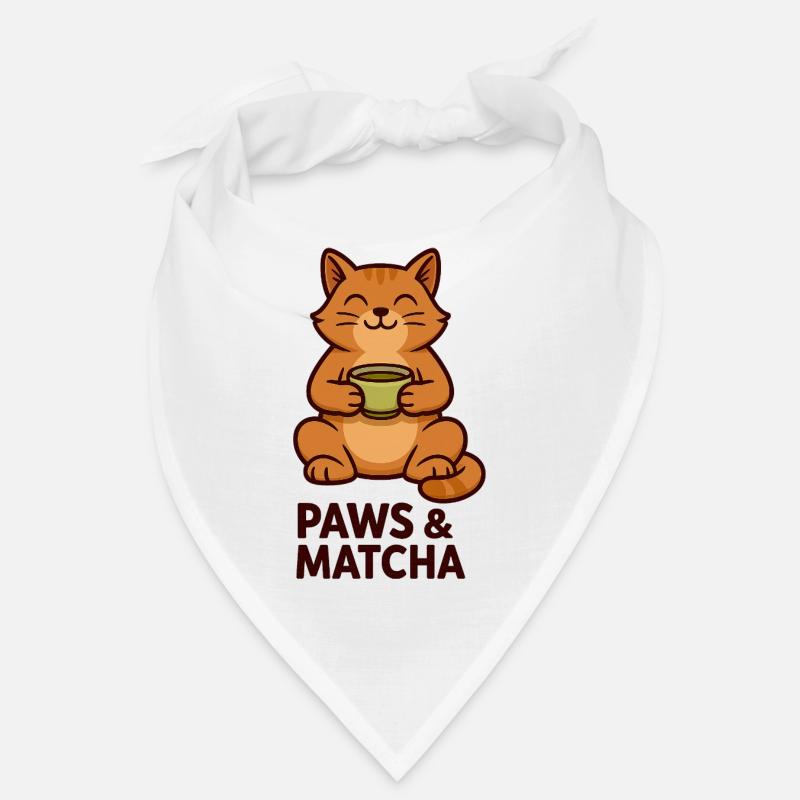 Paws & Matcha Cat Bandana
