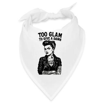 Rockabella Pin-Up: Outlaw Tattoo Girl & Lederjacke - Bandana - Weiß - Vorne