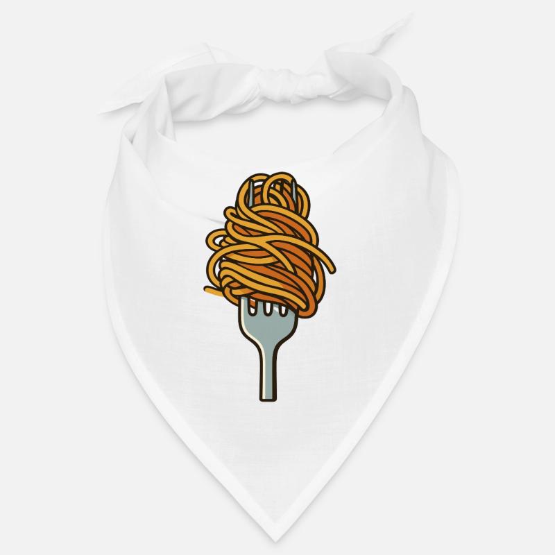 spaghetti - Bandana - white