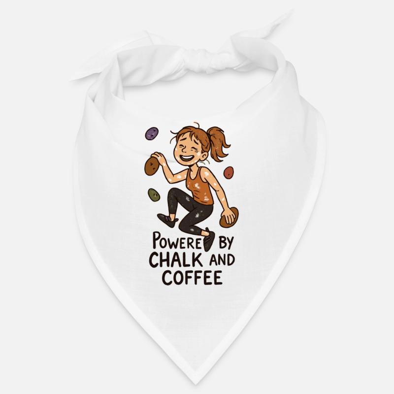Bouldering, Chalk & Coffee: Tired Climber Comic Bandana