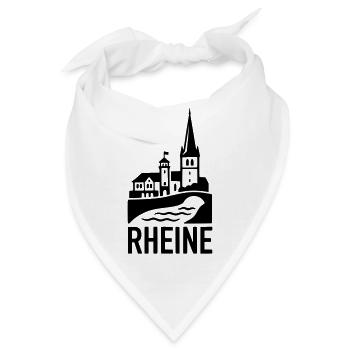 Rheine Silhouette - Bandana - Weiß - Vorne