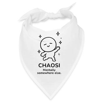Chaosi – Mentally Somewhere Else | Funny Mood - Bandana - Weiß - Vorne