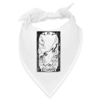 Der Kaiser – Die Erschaffung der Adam-Tarotkarte - Bandana - Weiß - Vorne