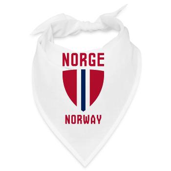 Norge – Norwegen - Bandana - Weiß - Vorne