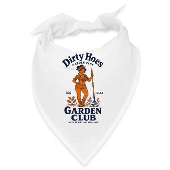 Dirty Hoes Garden Club Organisches Gärtnern - Bandana - Weiß - Vorne