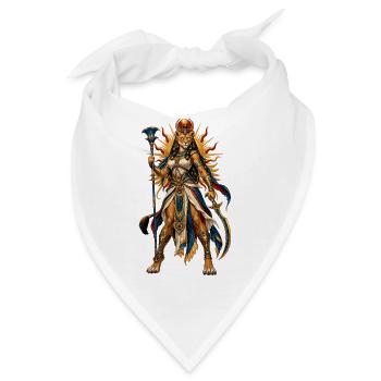 Sonnenlöwin-Göttin Kriegerin - Bandana - Weiß - Vorne