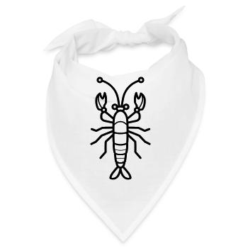 Garnele - Bandana - Weiß - Vorne
