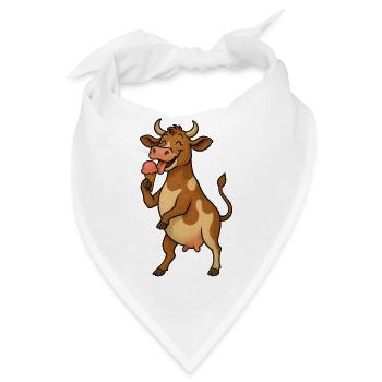 Coole Kuh - Bandana - Weiß - Vorne