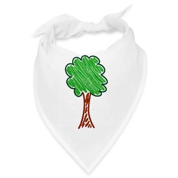 Wachsmalwaldbaum - Bandana - Weiß - Vorne
