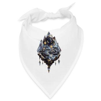 Sternenmoor im schwebenden Kristallterrarium - Bandana - Weiß - Vorne