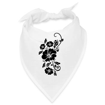floral flower blumen sommer - Bandana - Weiß - Vorne