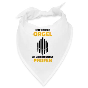 Orgel - Bandana - Weiß - Vorne
