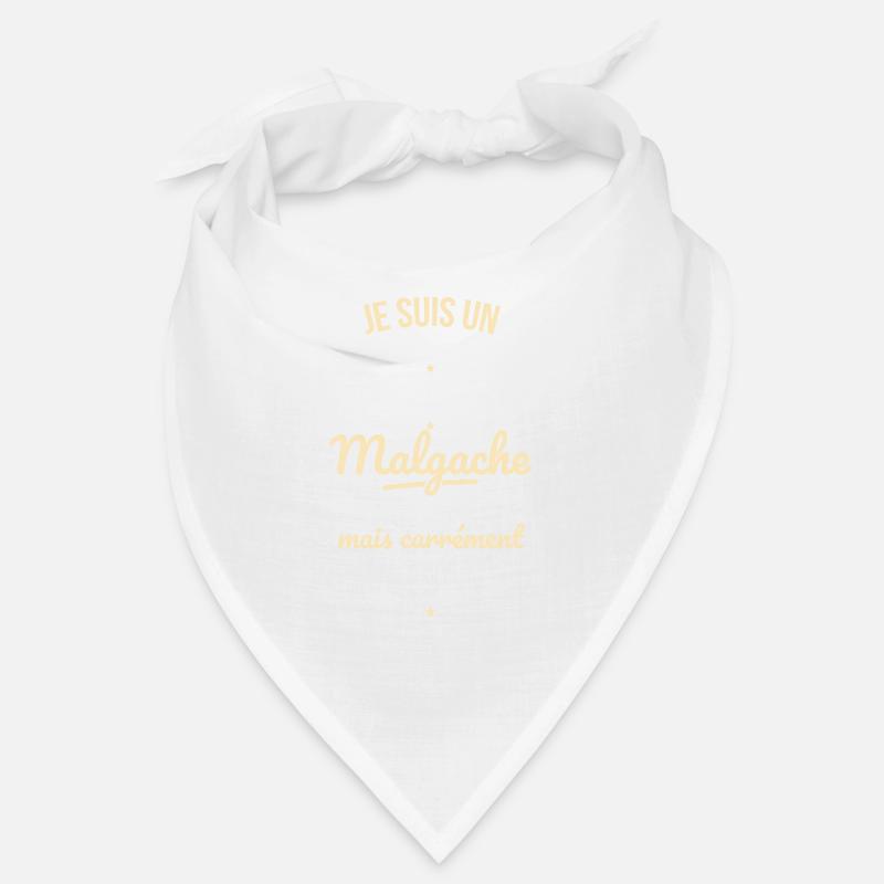 Papa Malgache comme un papa normal plus cool - Bandana - blanc