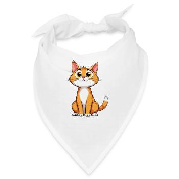 Die niedlichste Katze der Welt - Bandana - Weiß - Vorne