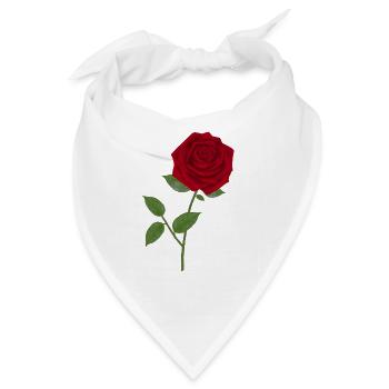 Rosen - Bandana - Weiß - Vorne