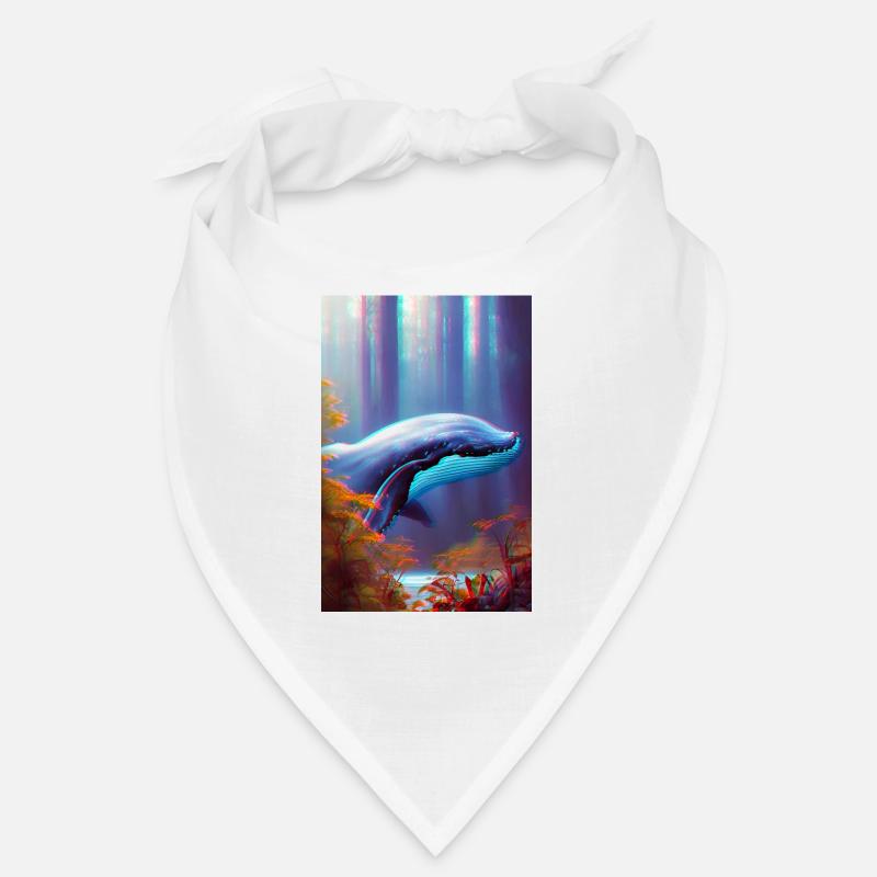 Whale in the Forest Surrealism Bandana