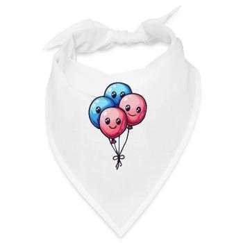 Ballons für Kinder - Bandana - Weiß - Vorne