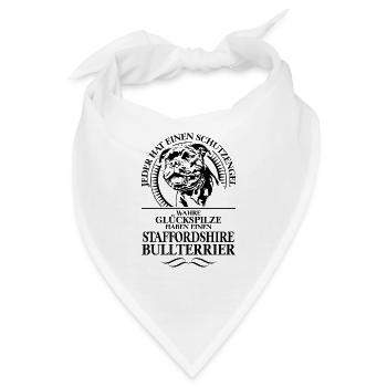 STAFFORDSHIRE BULLTERRIER Schutzengel Wilsigns - Bandana - Weiß - Vorne