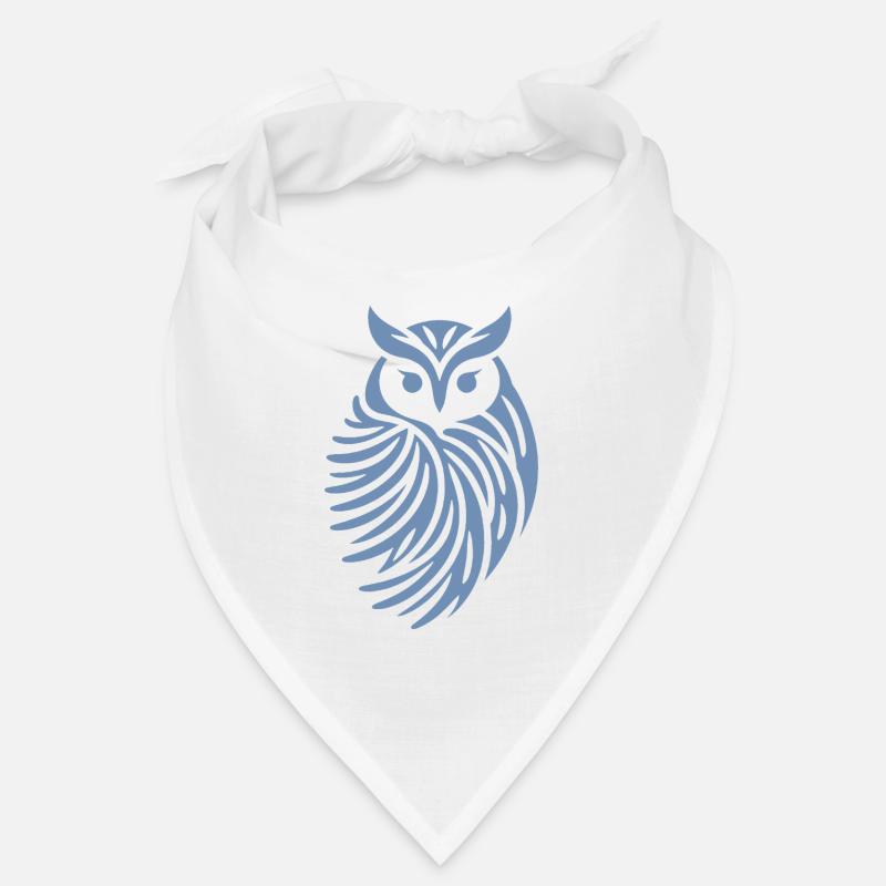 Minimalistische Eule Abstrakte Silhouette Bandana