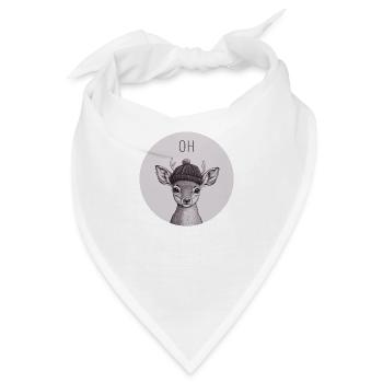 Oh Deer - Bandana - Weiß - Vorne
