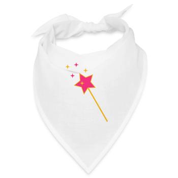 Zauberstab - Bandana - Weiß - Vorne