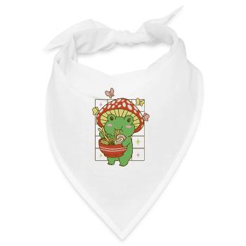 Kawaii Ramen Froschpilz - Bandana - Weiß - Vorne