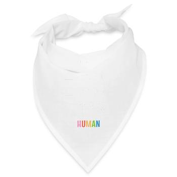 Gay Lesbian Bisexual Straight Human - Bandana - Weiß - Vorne