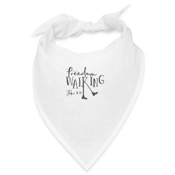 Christian Design Freedom Walking Johannes 10 Vers 10 - Bandana - Weiß - Vorne