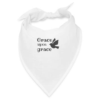 Christian Design Grace Upon Grace mit Dove - Bandana - Weiß - Vorne