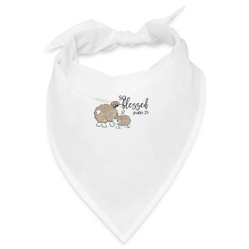 Christian Design So gesegneter Psalm 23 - Bandana - Weiß - Vorne