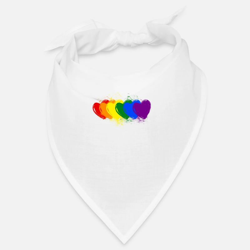 colourful hearts Bandana