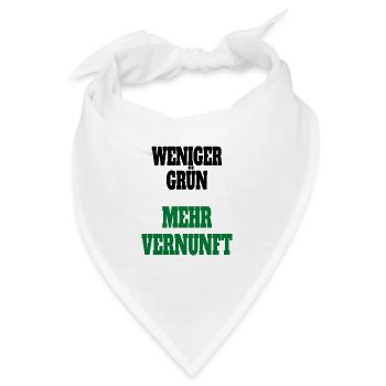 Witze Grüne Die Grünen Habeck Baerbock Partei - Bandana - Weiß - Vorne