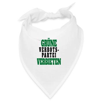 Witze Grüne Die Grünen Habeck Baerbock Partei - Bandana - Weiß - Vorne