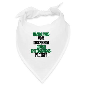 Witze Grüne Die Grünen Habeck Baerbock Partei - Bandana - Weiß - Vorne