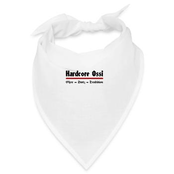 Harter Ossi - Ostdeutscher Ostdeutschland DDR BRD - Bandana - Weiß - Vorne