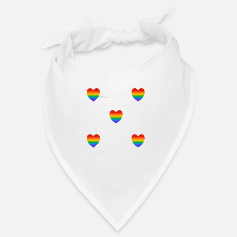 Regenbogen-Herzen Bandana